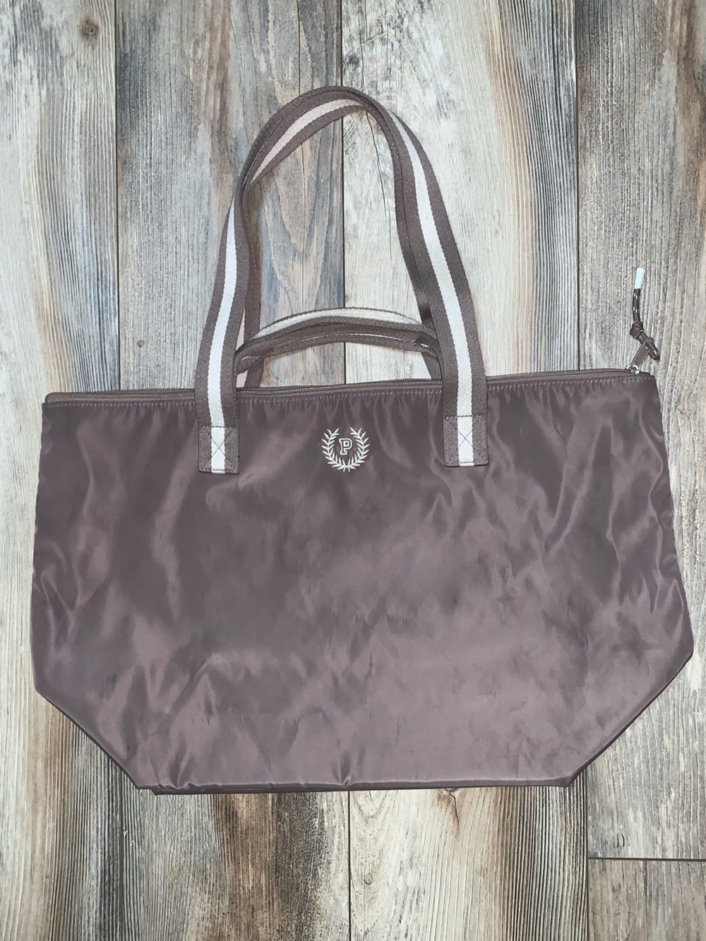 Taupe tote bag by PINK Victoria Secret
